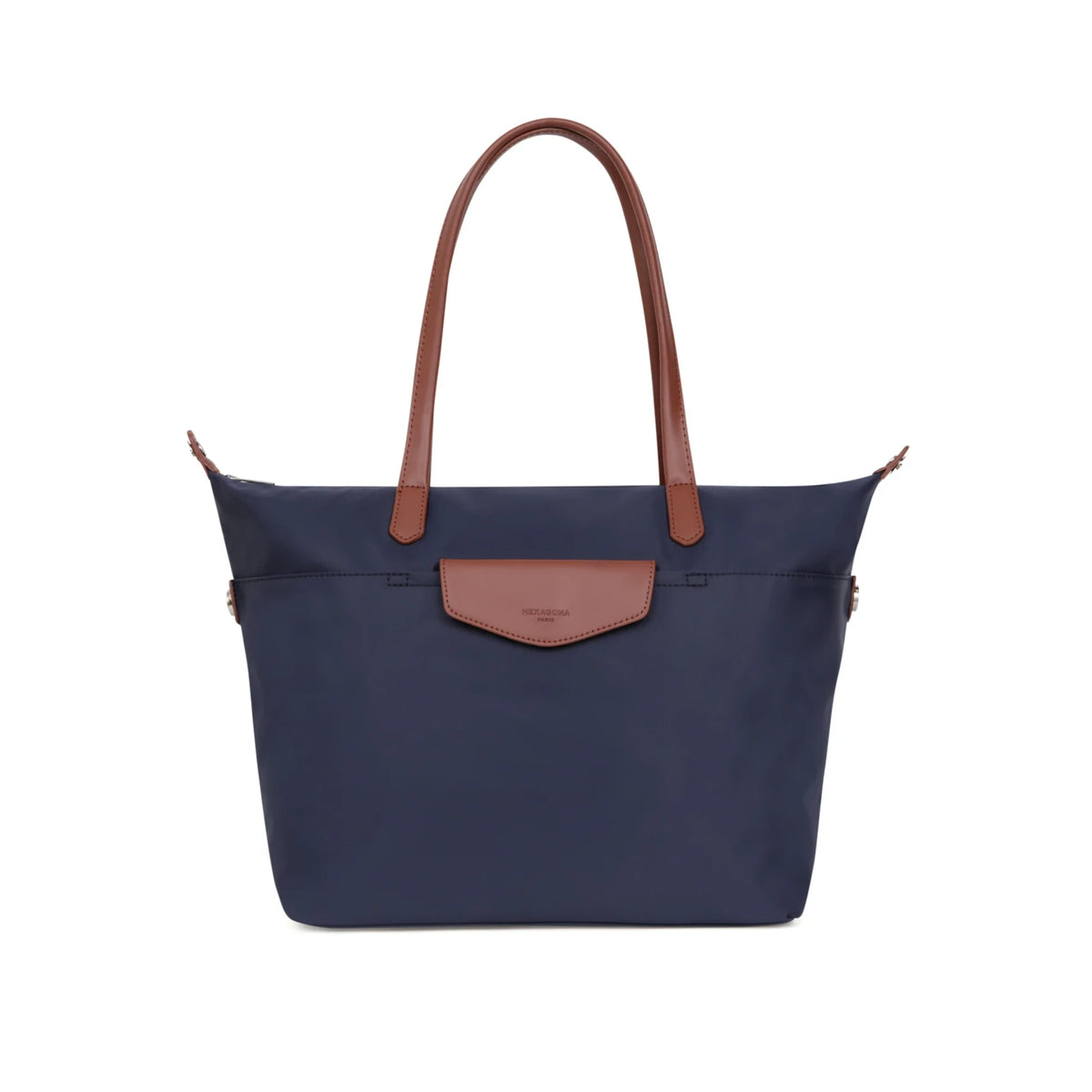 Mala Shopper A4 Azul em Nylon e Pele da Hexagona 