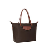 Large Pop Shopper Shoulder Bag A4 | Hexagona |Brown