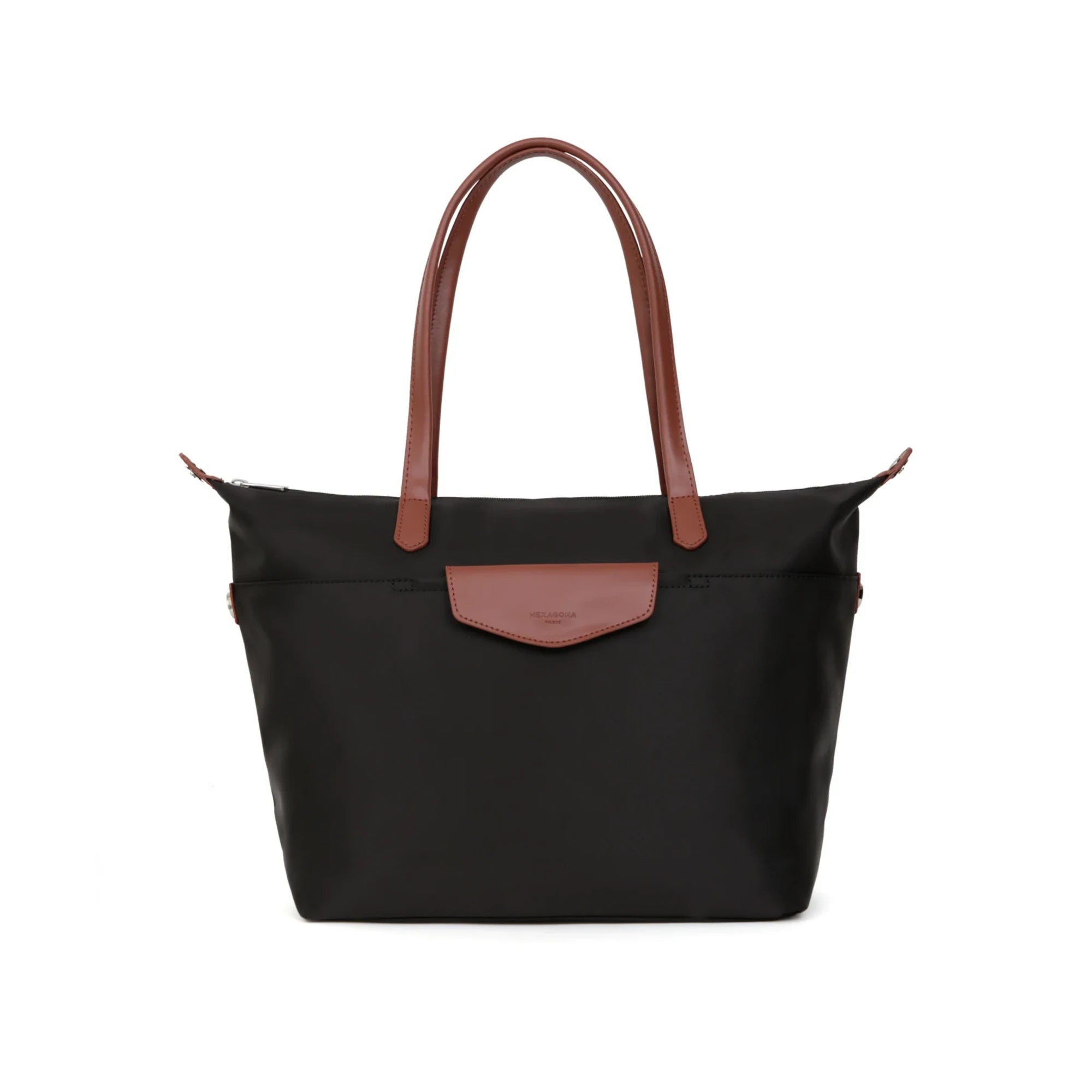 Saco de Ombro Pop A4 em Nylon Preto da Hexagona