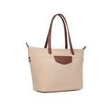 Large Pop Shopper Shoulder Bag A4 | Hexagona | Beige