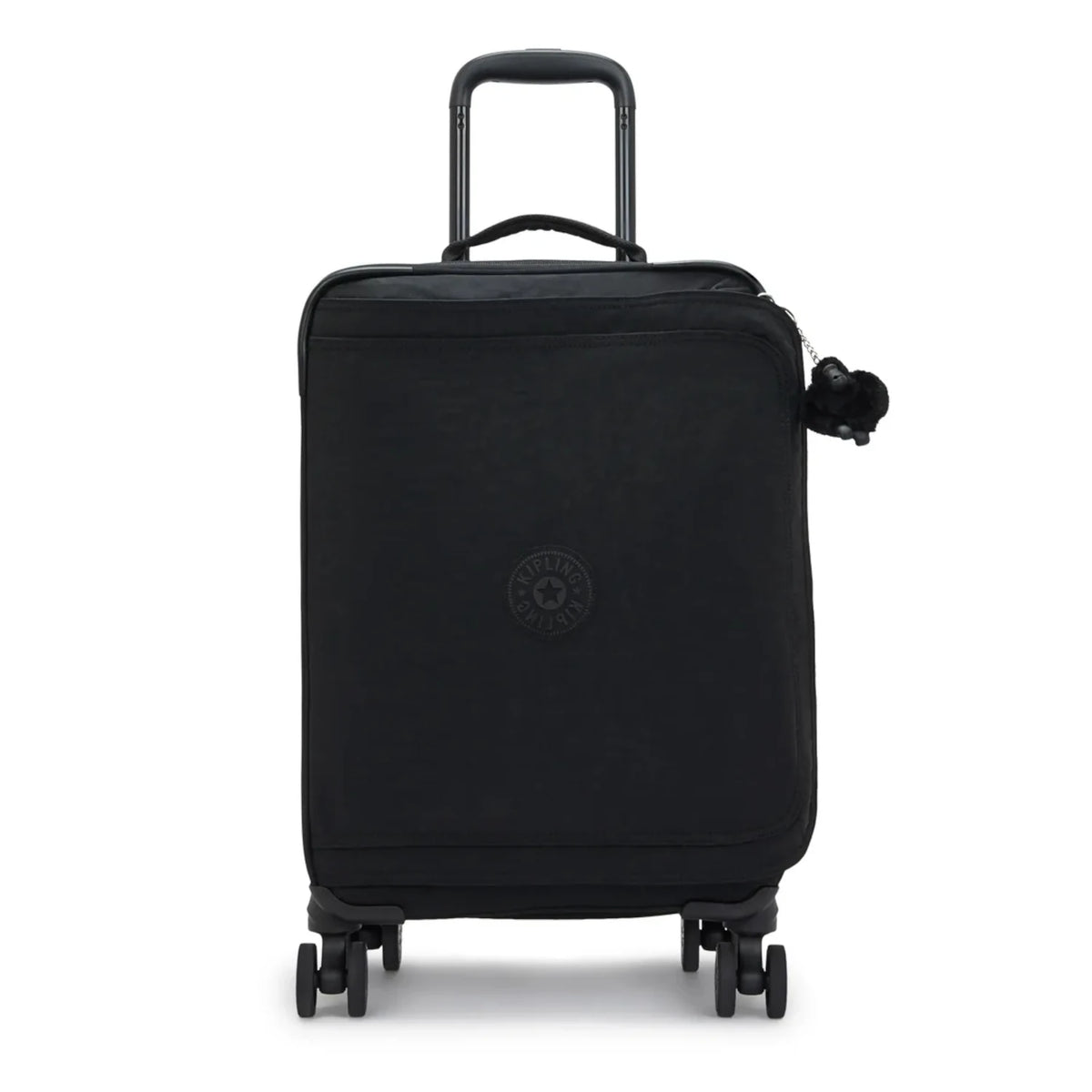 saco de cabine com 4 rodas em preto, coleção spontaneous da kipling