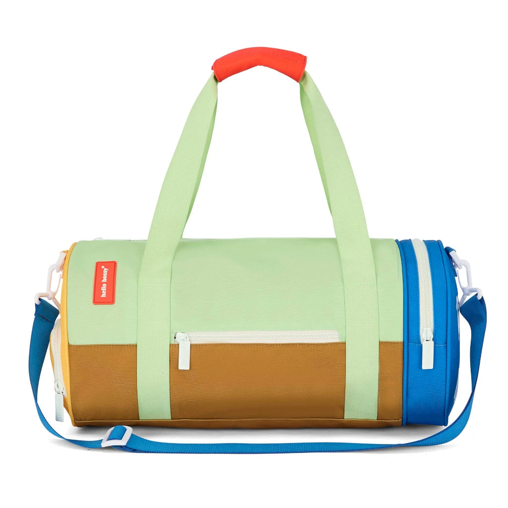 Saco De Desporto Infantil Mini Mini Pirate da Hello Hossy em Verde, Camel, Azul e Laranja