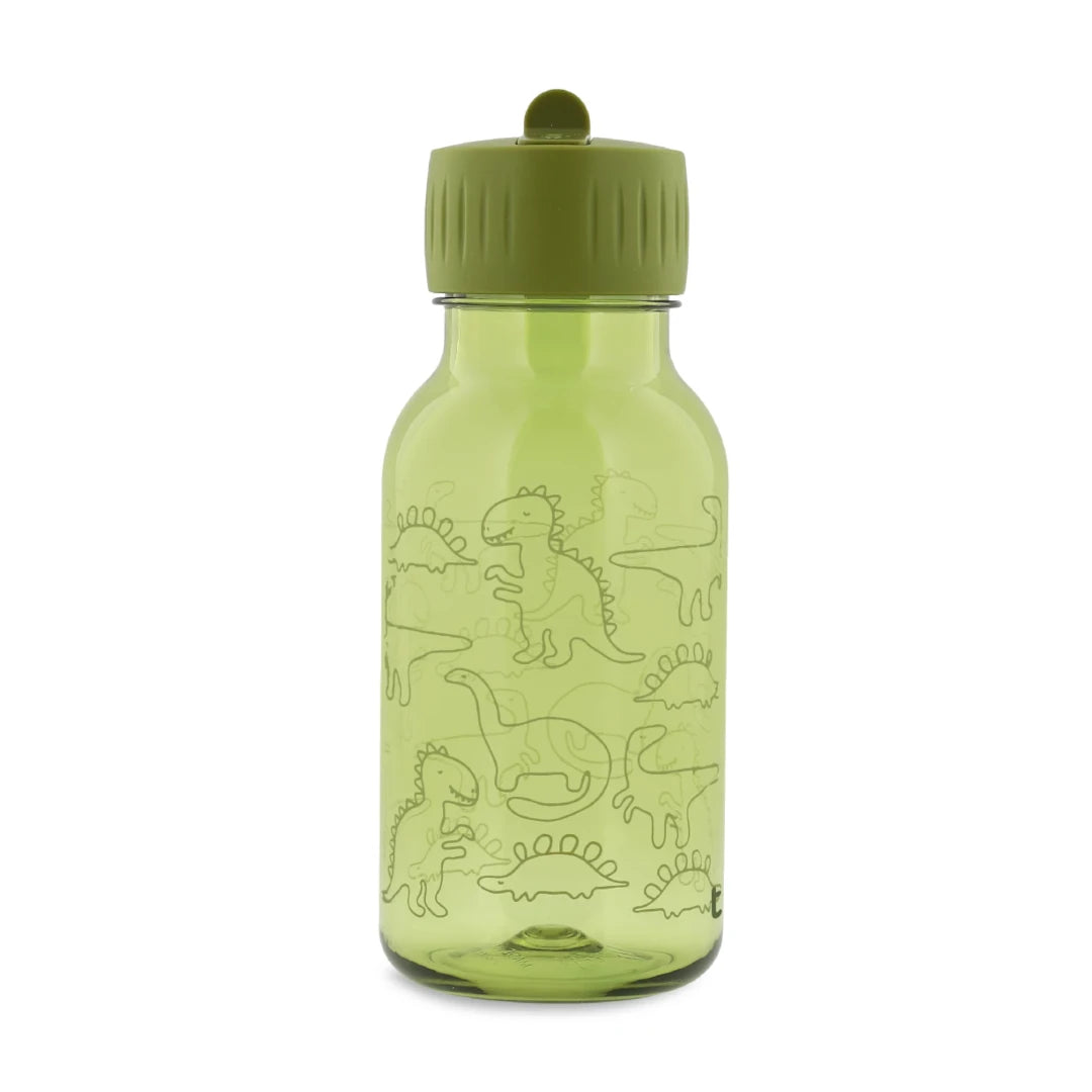 Trixie garrafa de água em Tritan com padrão dinossauros verde